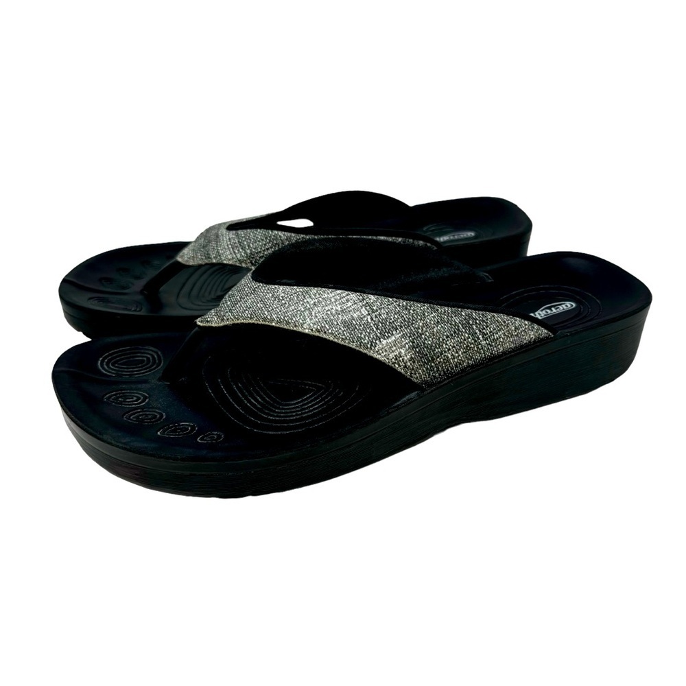 Aerothotie | Black and Grey Sandals | Size 7.5 - Picture 3 of 5